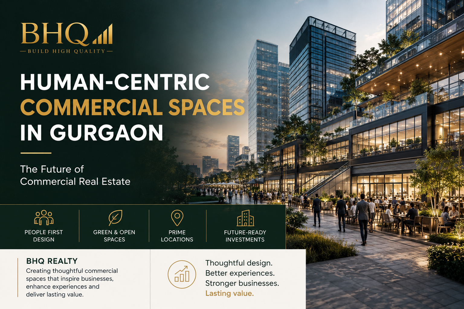 Human-Centric Commercial Spaces in Gurgaon: The Future of Commercial Real Estate