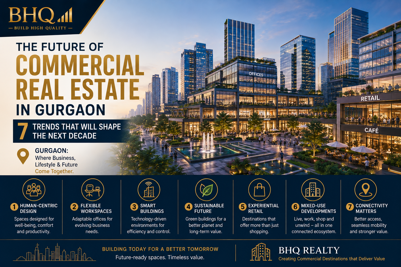 The Future of Commercial Real Estate in Gurgaon: 7 Trends That Will Shape the Next Decade